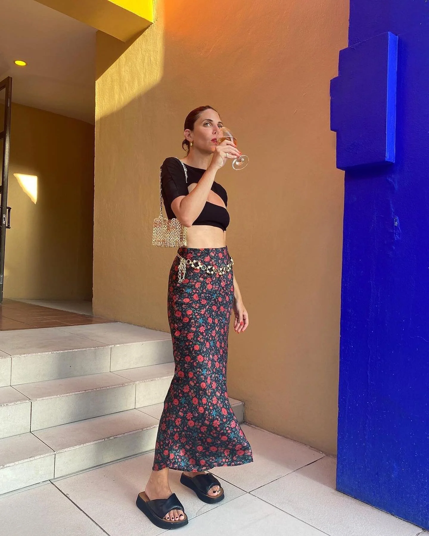 A good day in Ribbed Cut Out Top styled by @jen_wonders