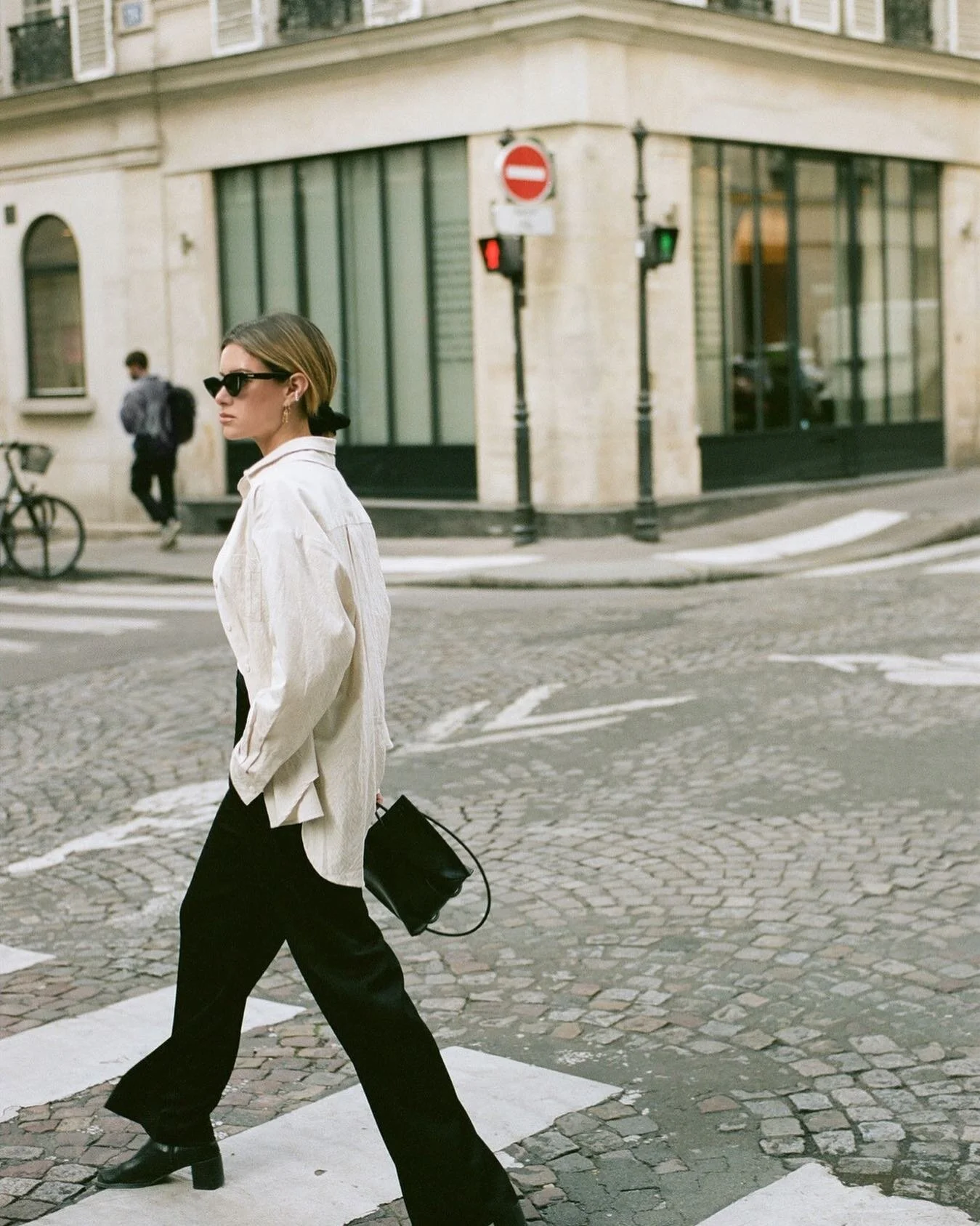 Paris on film / Wearing White Tiger Button Up &amp; Black Trousers 🤍