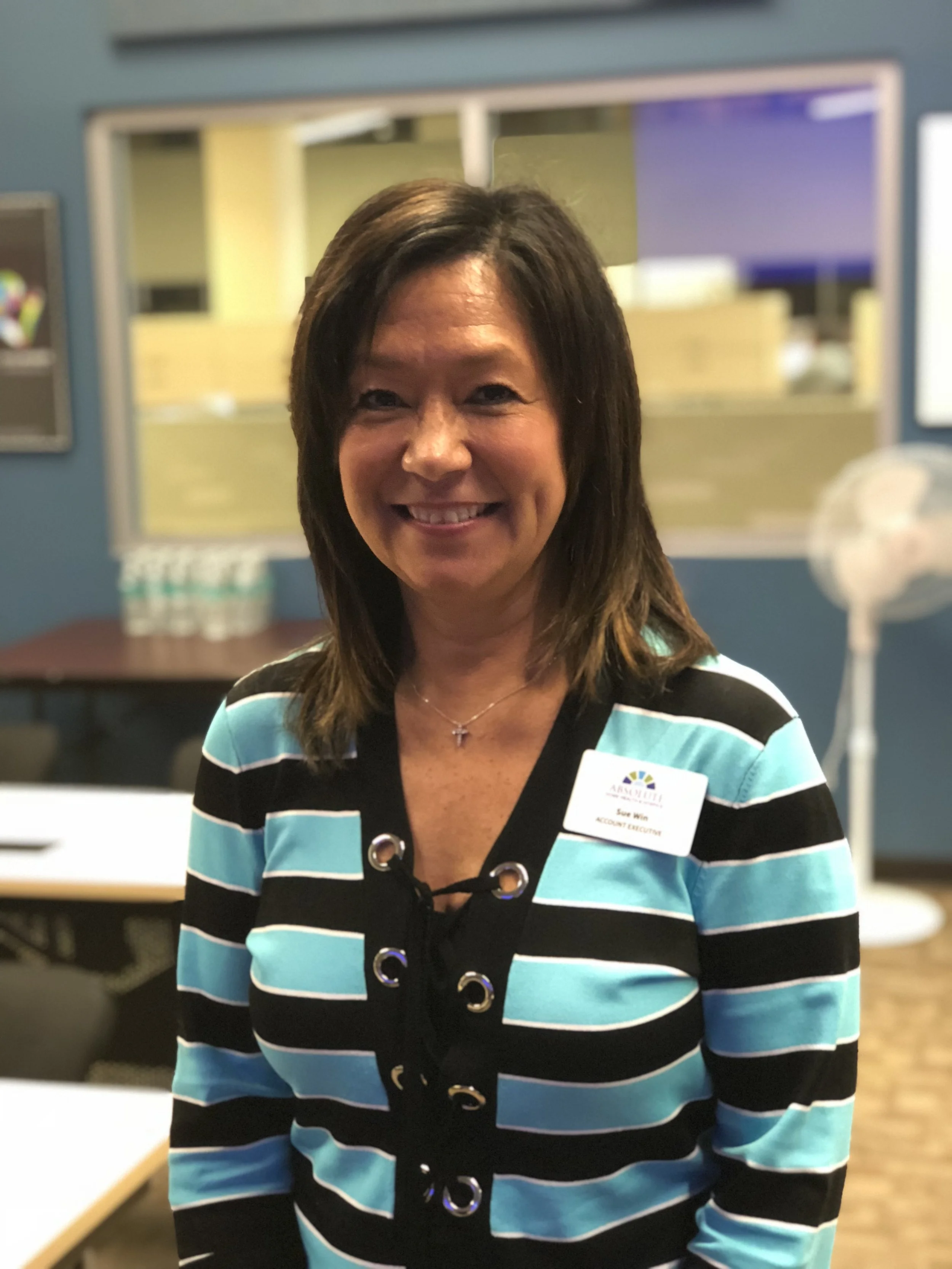 Sue Win, account executive for Absolute Home Health in Independence/Cleveland.