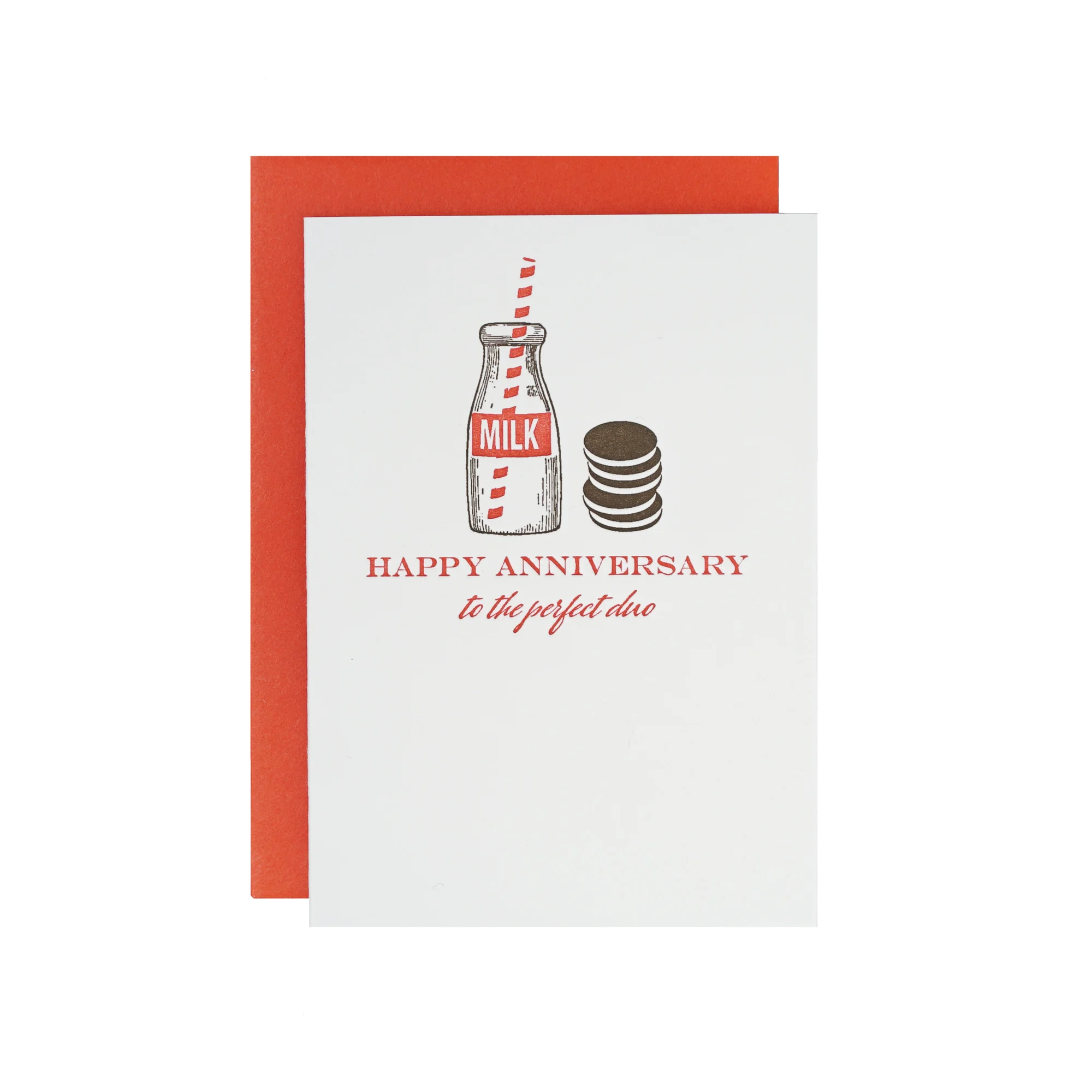 Milk and Cookies Anniversary Card