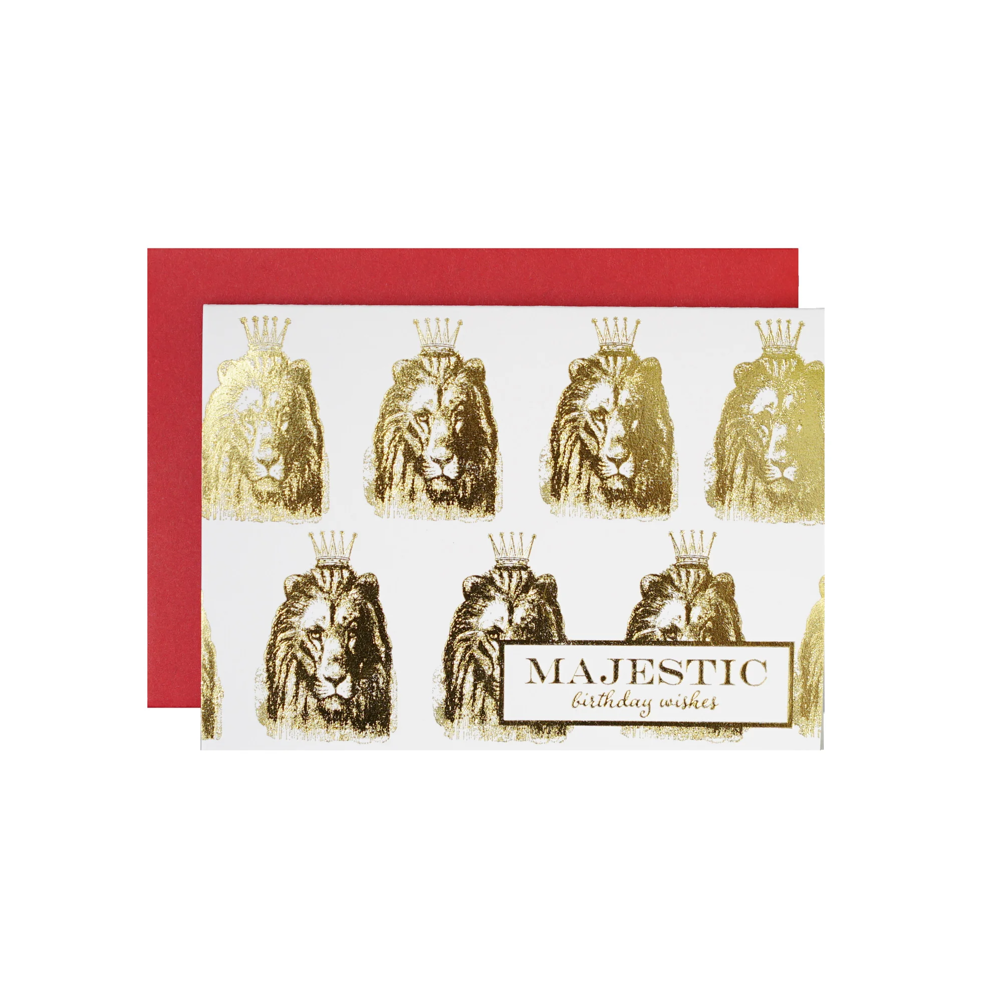 Majestic Gold Foil Birthday Card