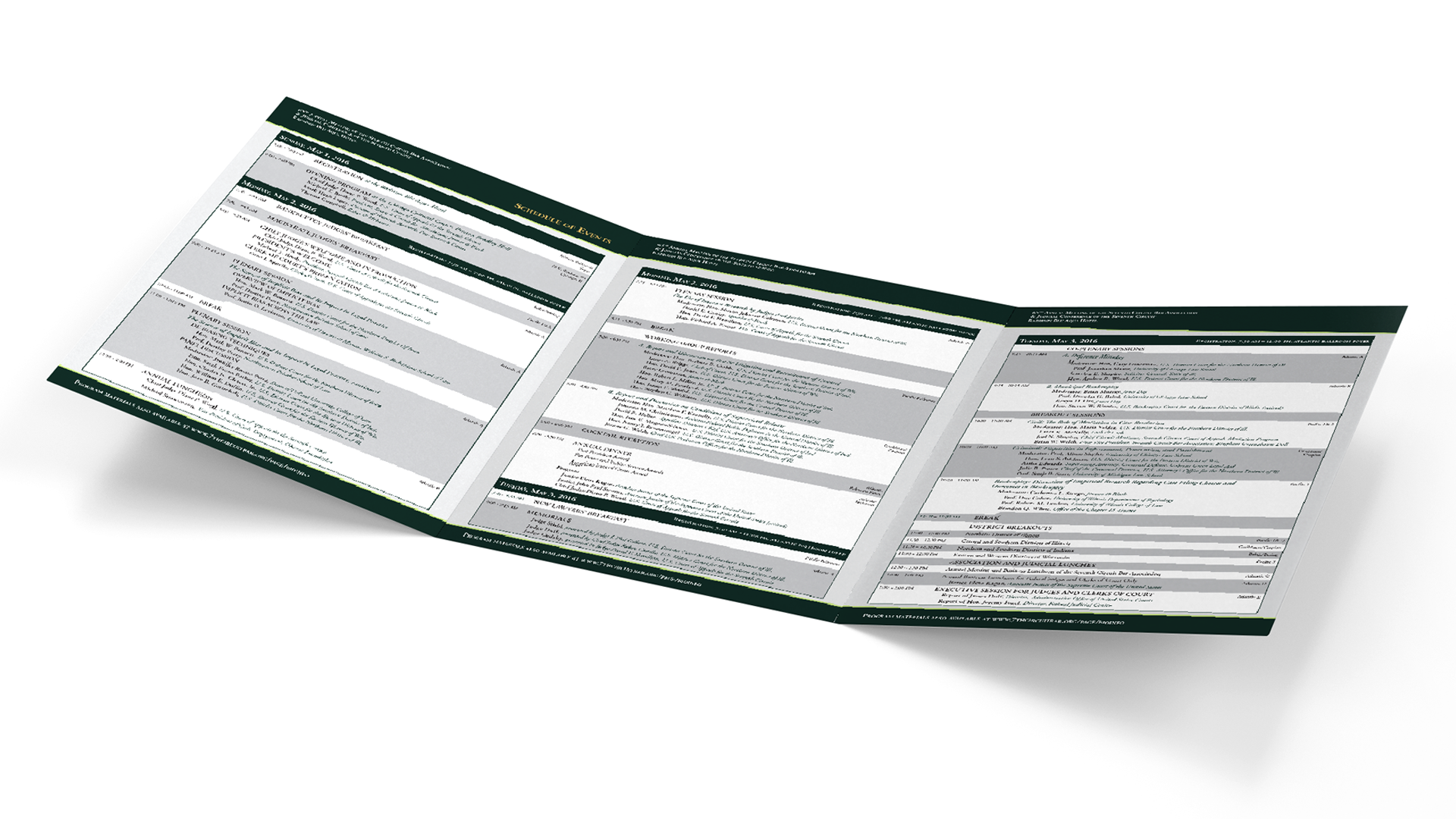 Trifold open