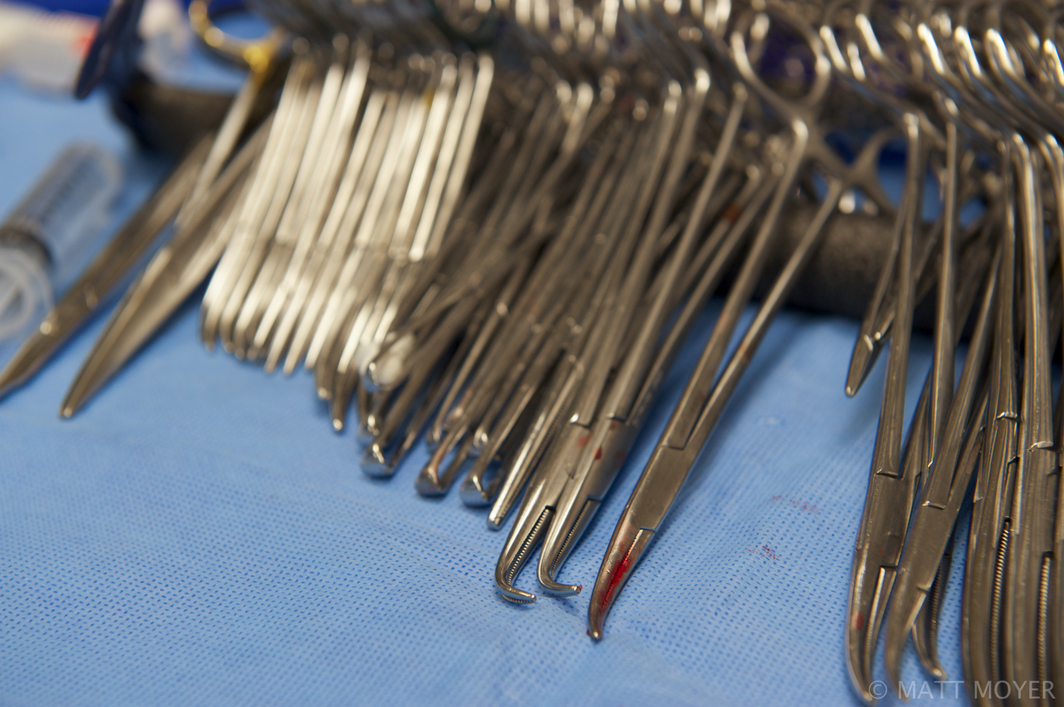  Medical instruments in an operating room used by Dr. Carla Haack, a twenty five-year-old surgical resident at Grady Memorial Hospital. 