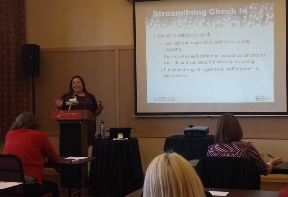 Beth Sandefur will give an in-depth presentation on ways to streamline and improve registration at your event.