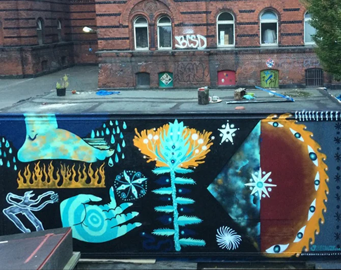 Outside Frappant Gallery - A special thanks to 1010