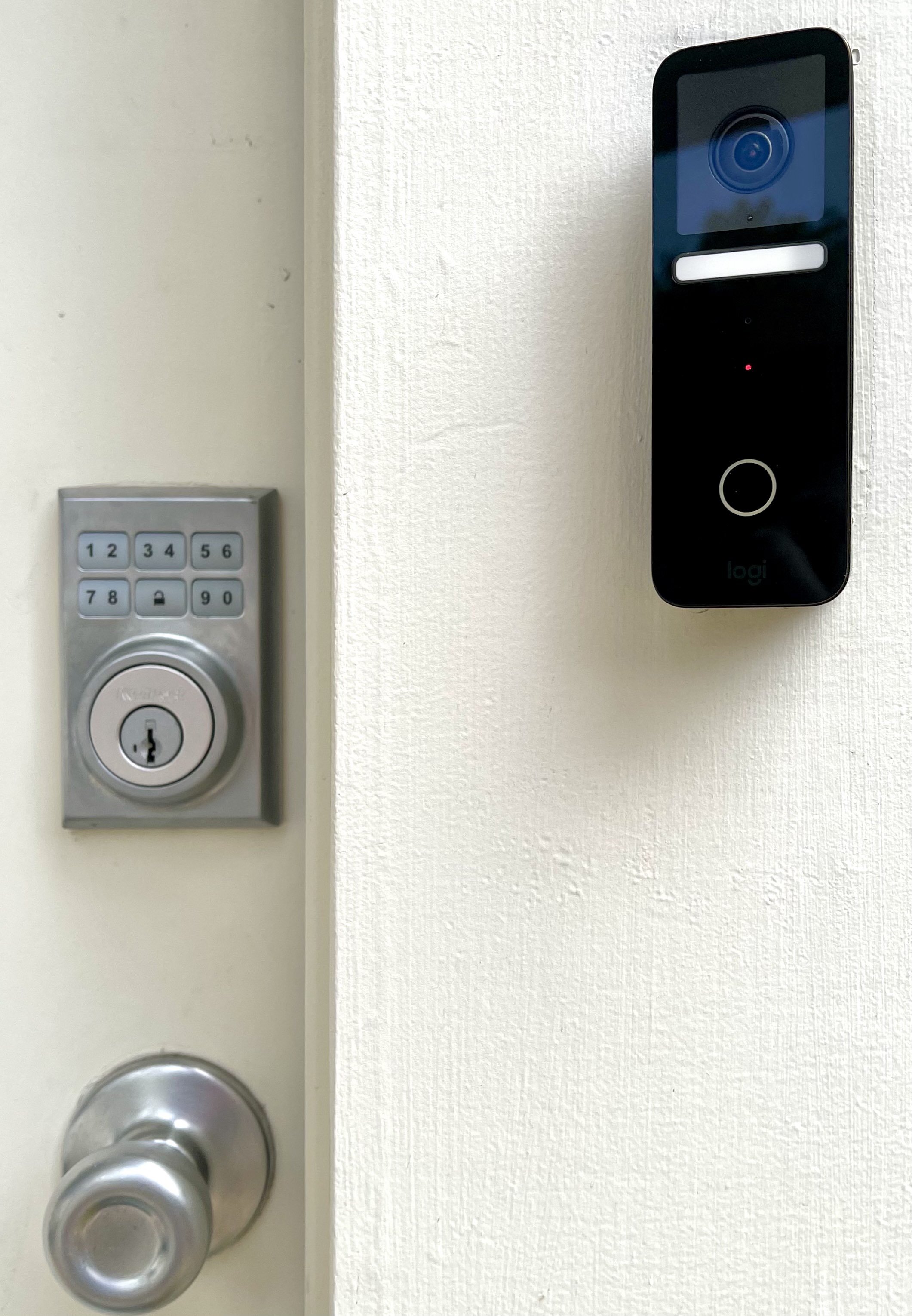 Logitech Circleview Doorbell and Kwikset Electronic Keypad
