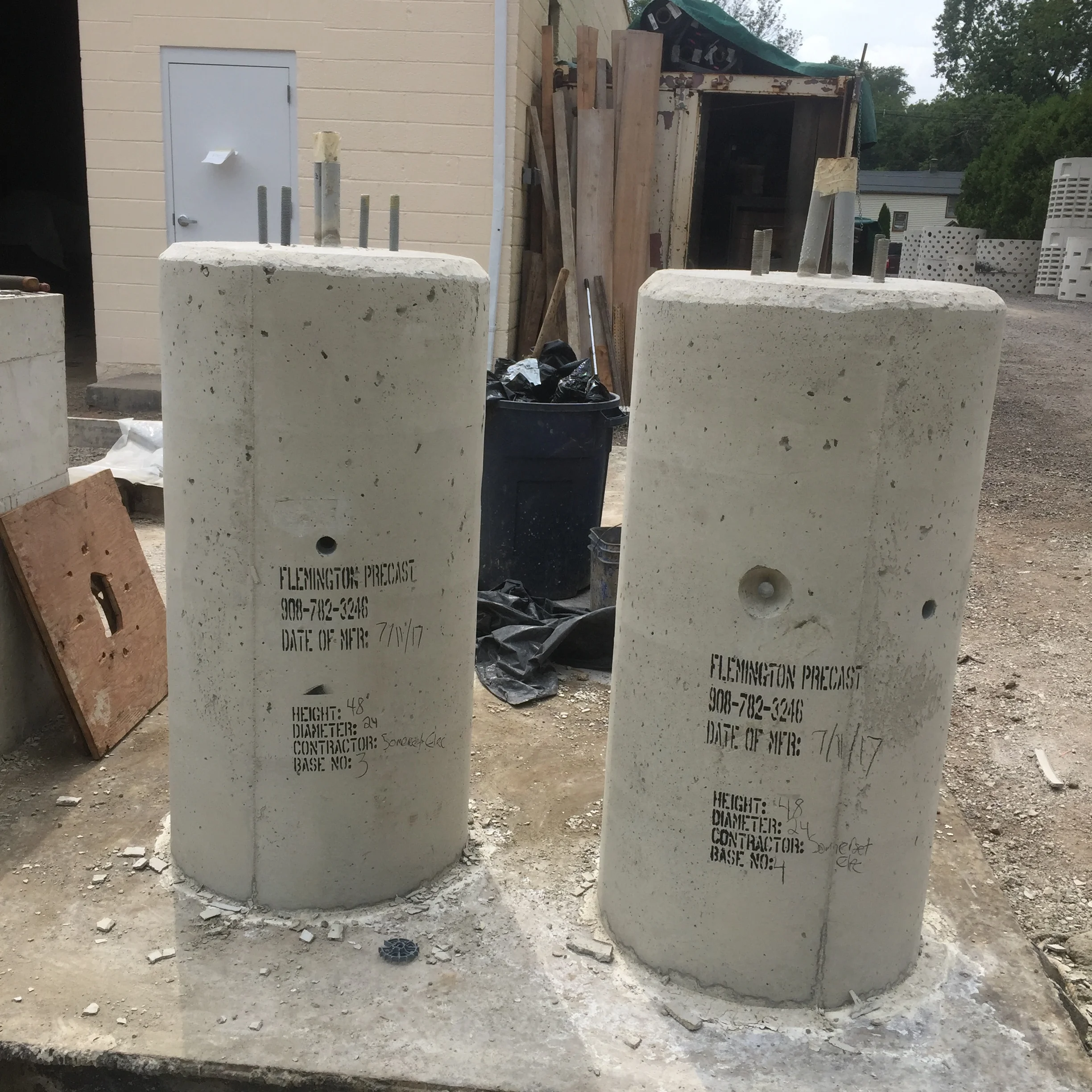 Light Pole Bases — Flemington Precast & Supply