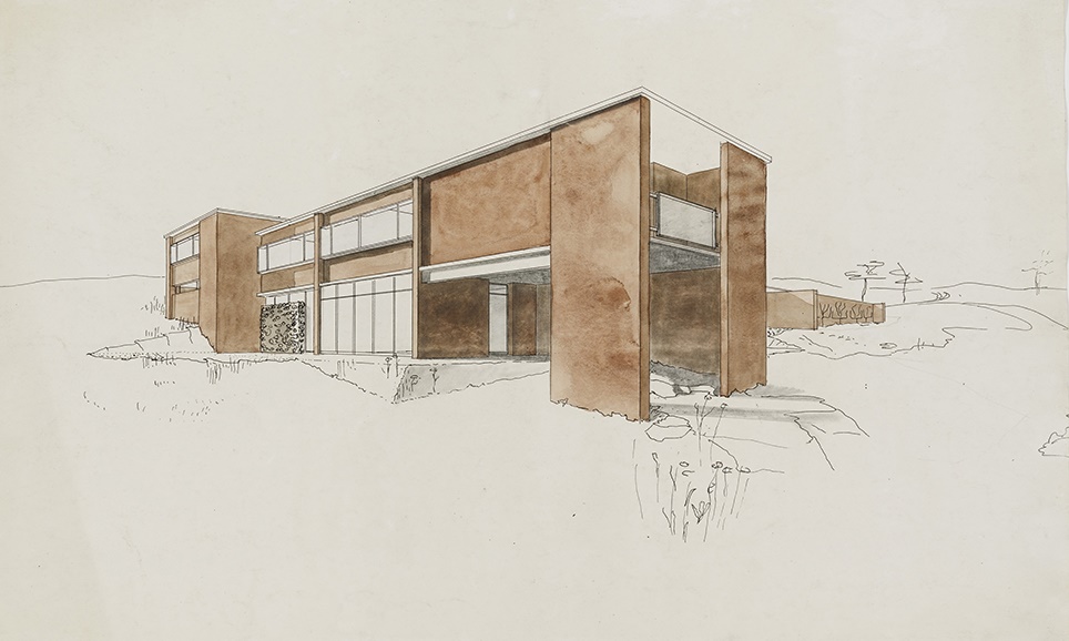 Goldfinger's house design for Marjorie and Paul Abbatt