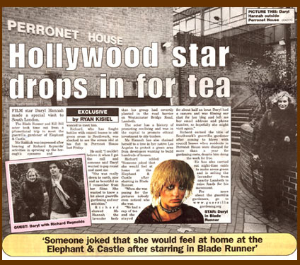 Daryl Hannah visits, 2007