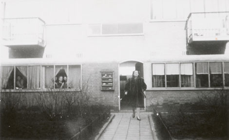 Sonia Gaskell outside the Zomerdijkstraat