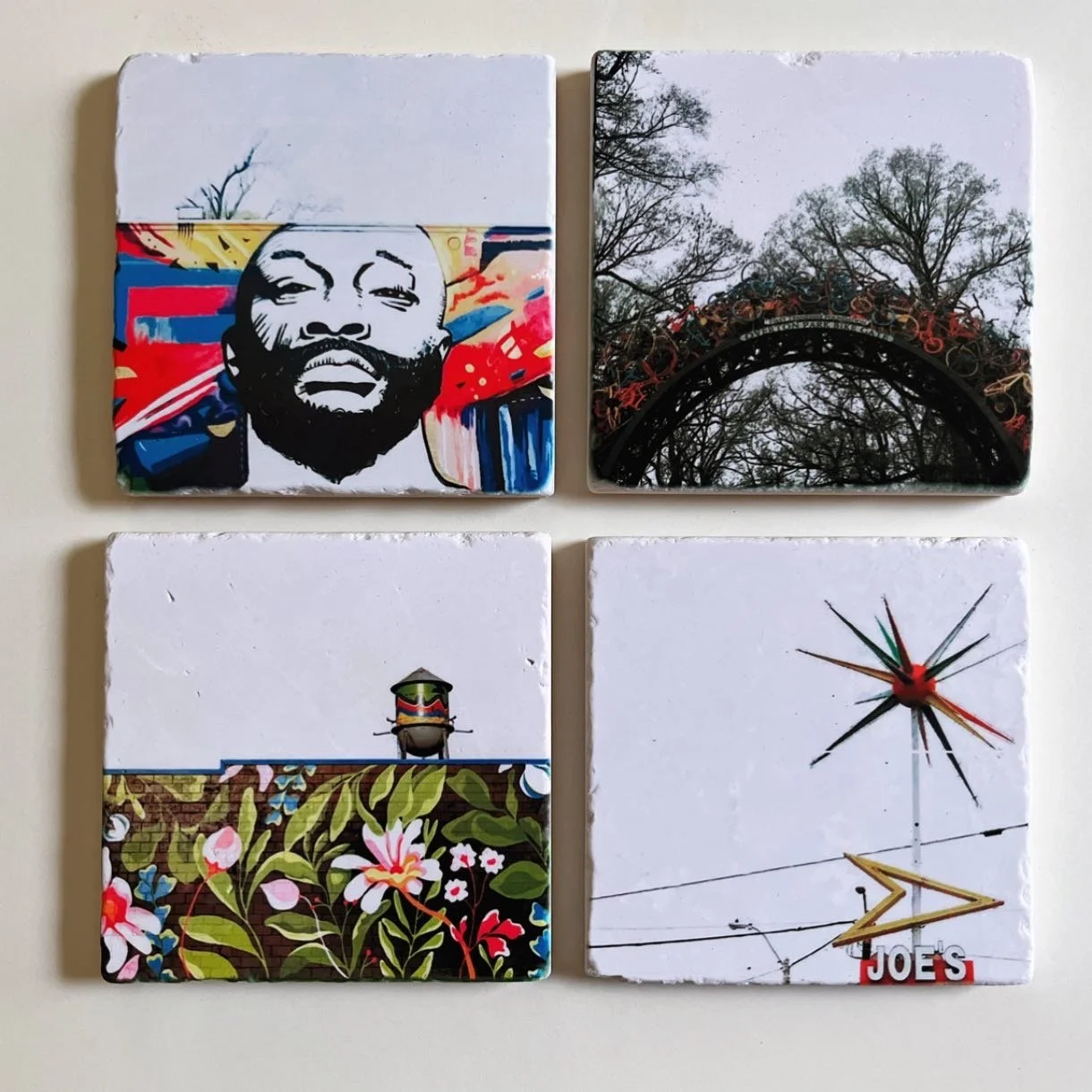 "My Memphis View, II" Drink Coasters - The Memphian Collection