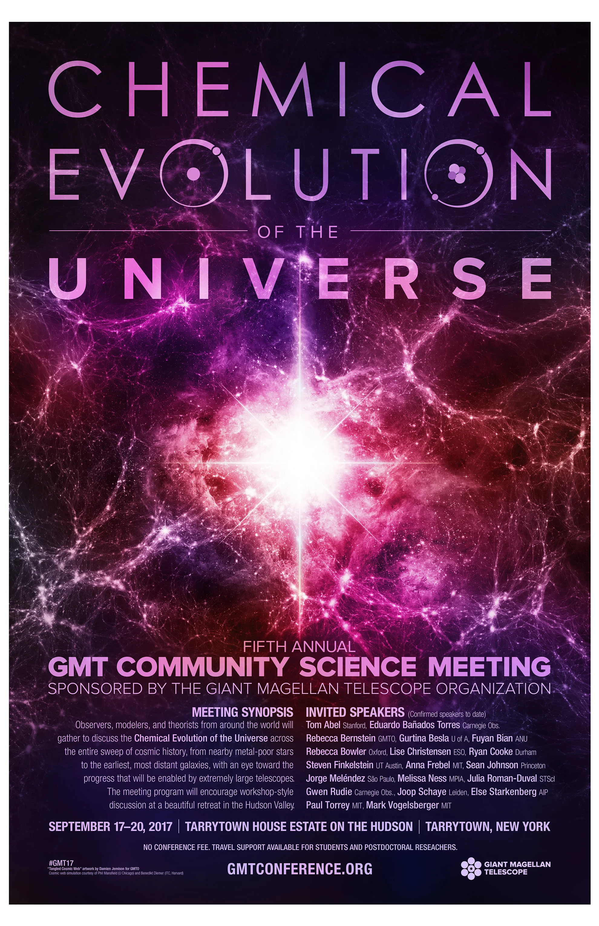 Fifth Annual GMT Community Science Meeting Promotional Poster. Download the PDF