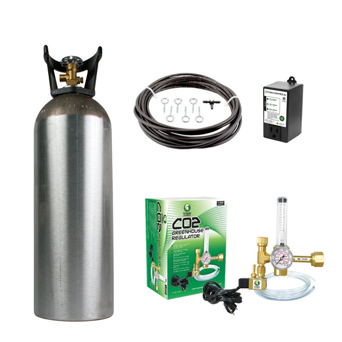 20 lb. CO2 tank and Titan Controls Regulator kit