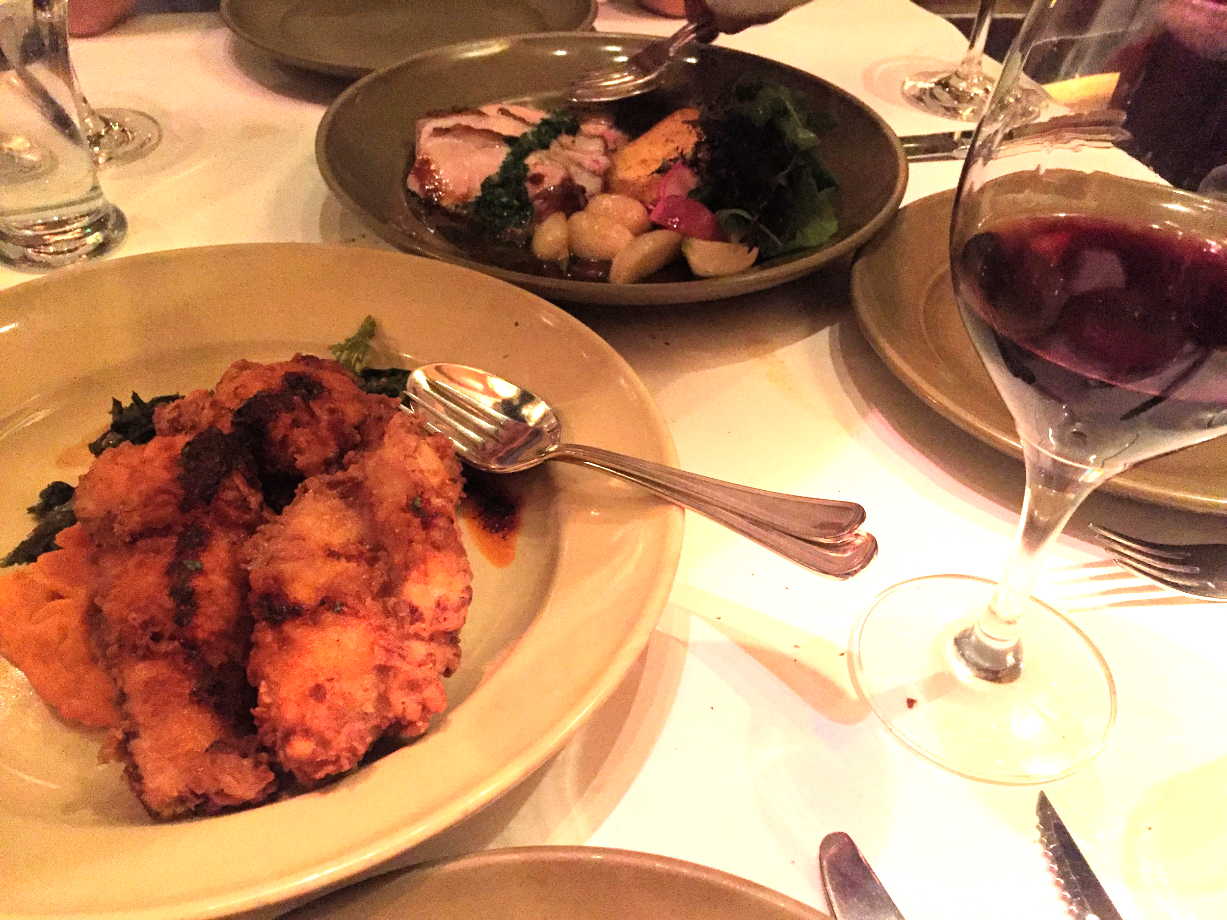 This was the only shot I got of the buttermilk fried rabbit and pork. Both incredible and cooked to perfection. Both devoured in 2.5 seconds! 
