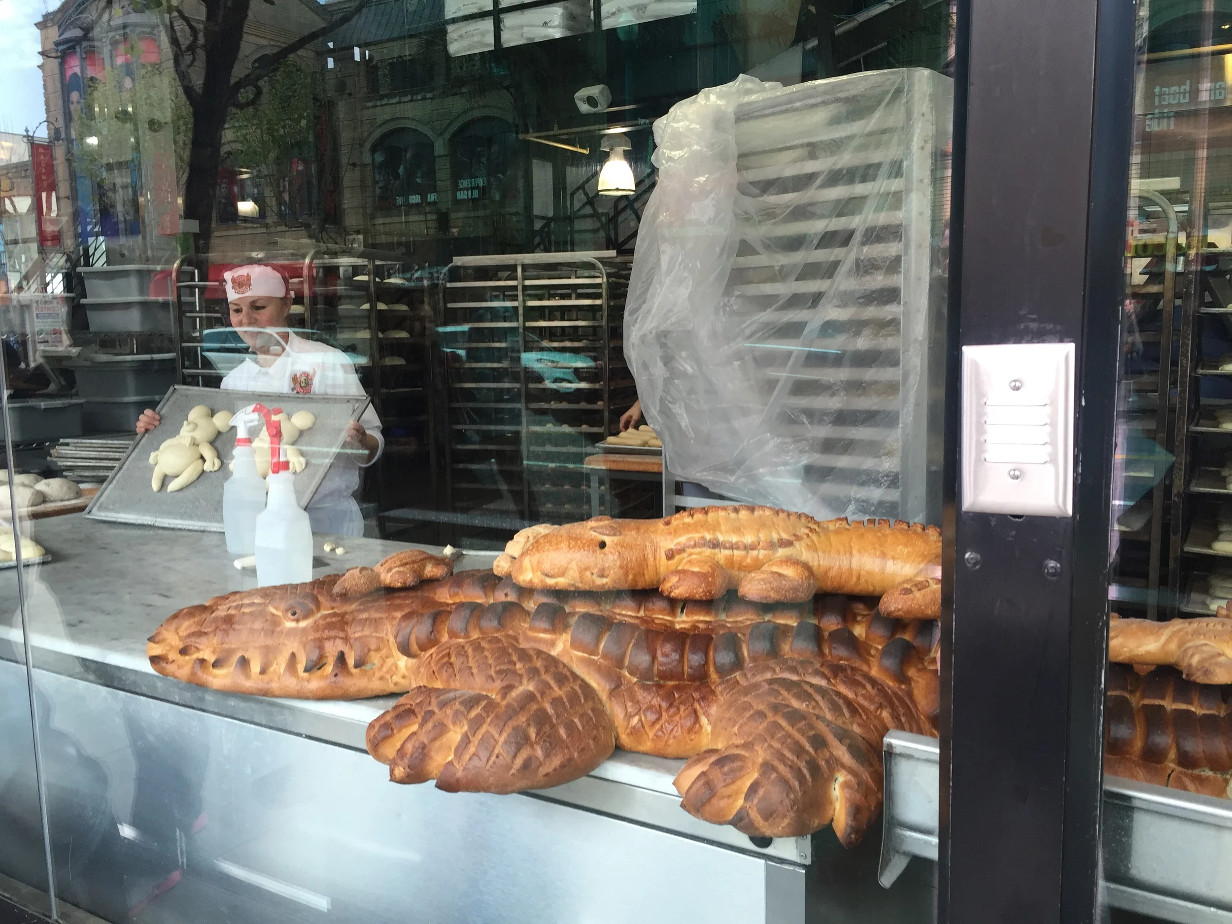 Walked past the #BoudinBakery where they bake animal-shaped French bread. How cool?!