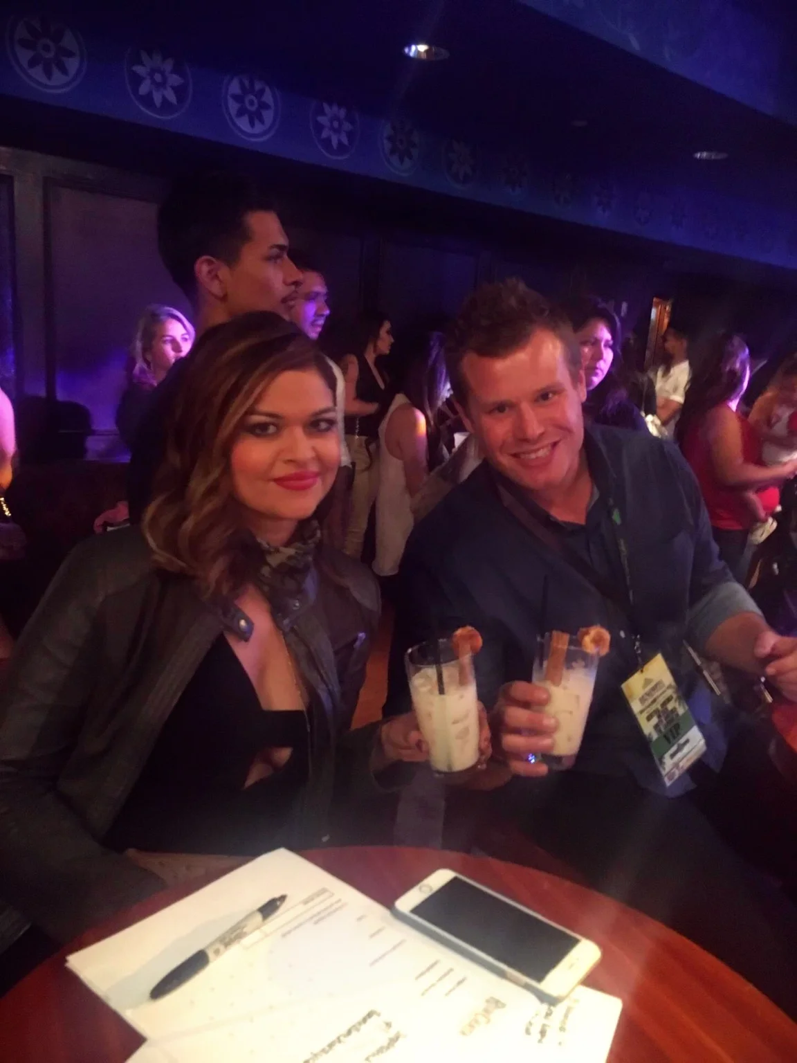 Me, and the Rumchata expert, and my fellow judge Nick! 