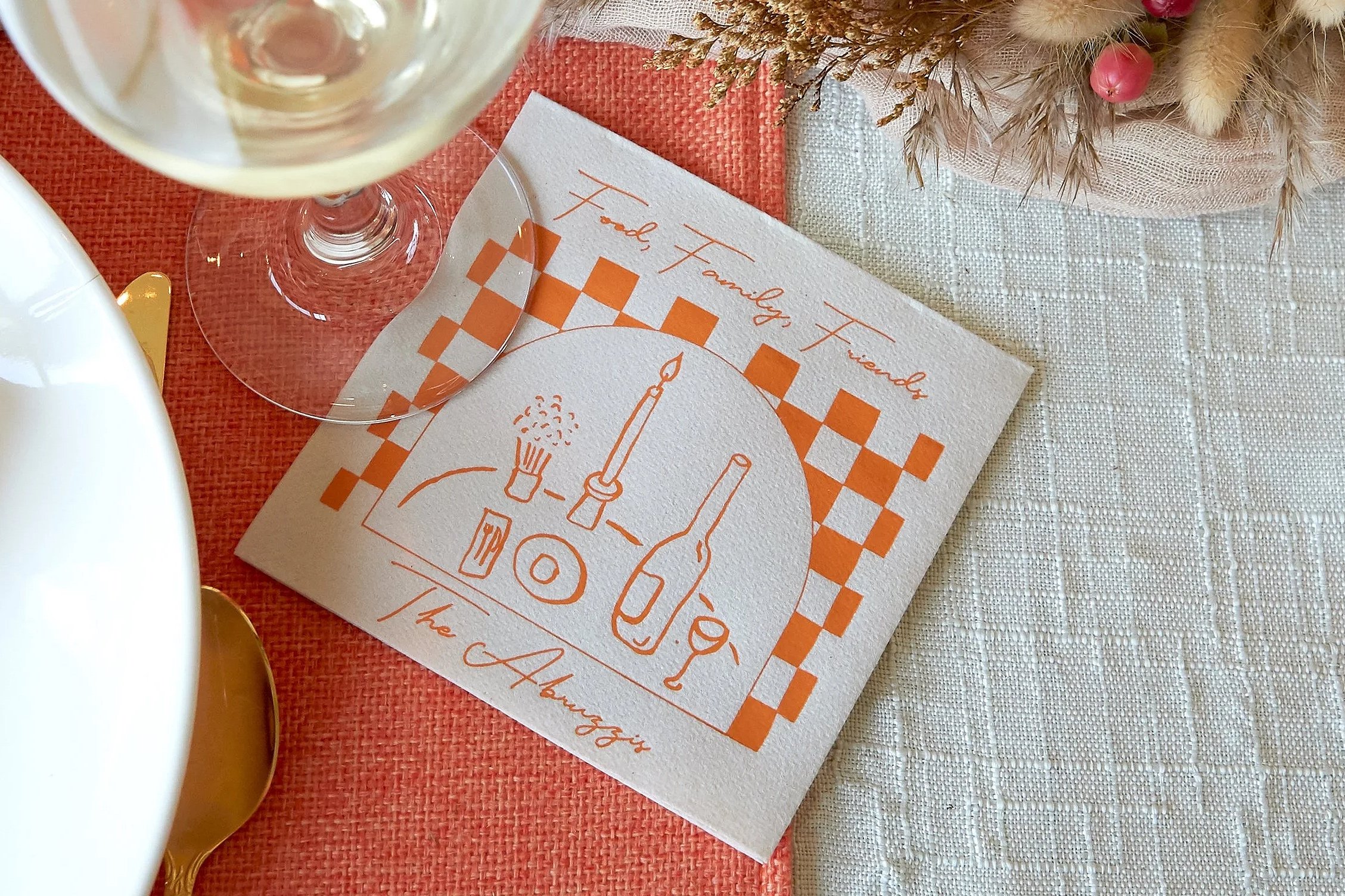Custom Printed Thanksgiving Napkin