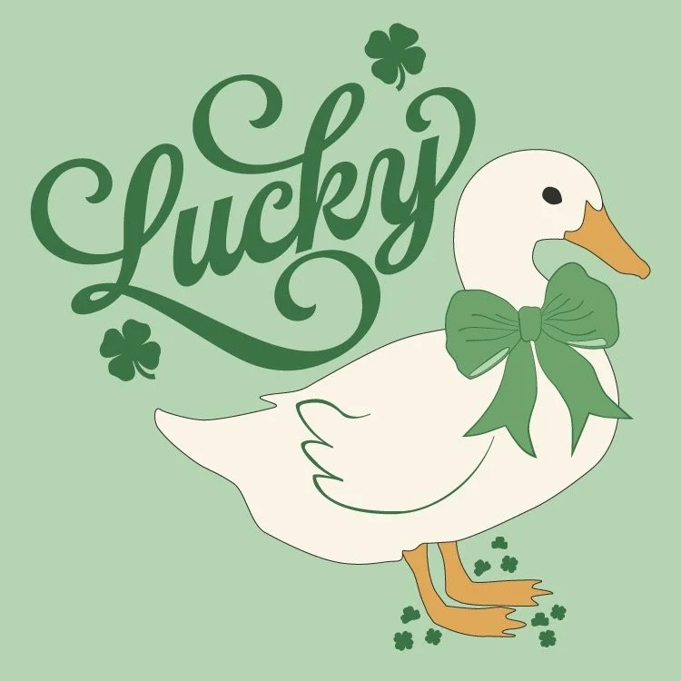 Clearly I have been in a Fowl mood lately 🦆! I am channeling the Luck of the Irish this week in my designs. Whenever anyone asks if I am Irish I reply "my sister is"....and then they look pretty confused. 💚 iykyk. #luckyduck #luckoftheiri