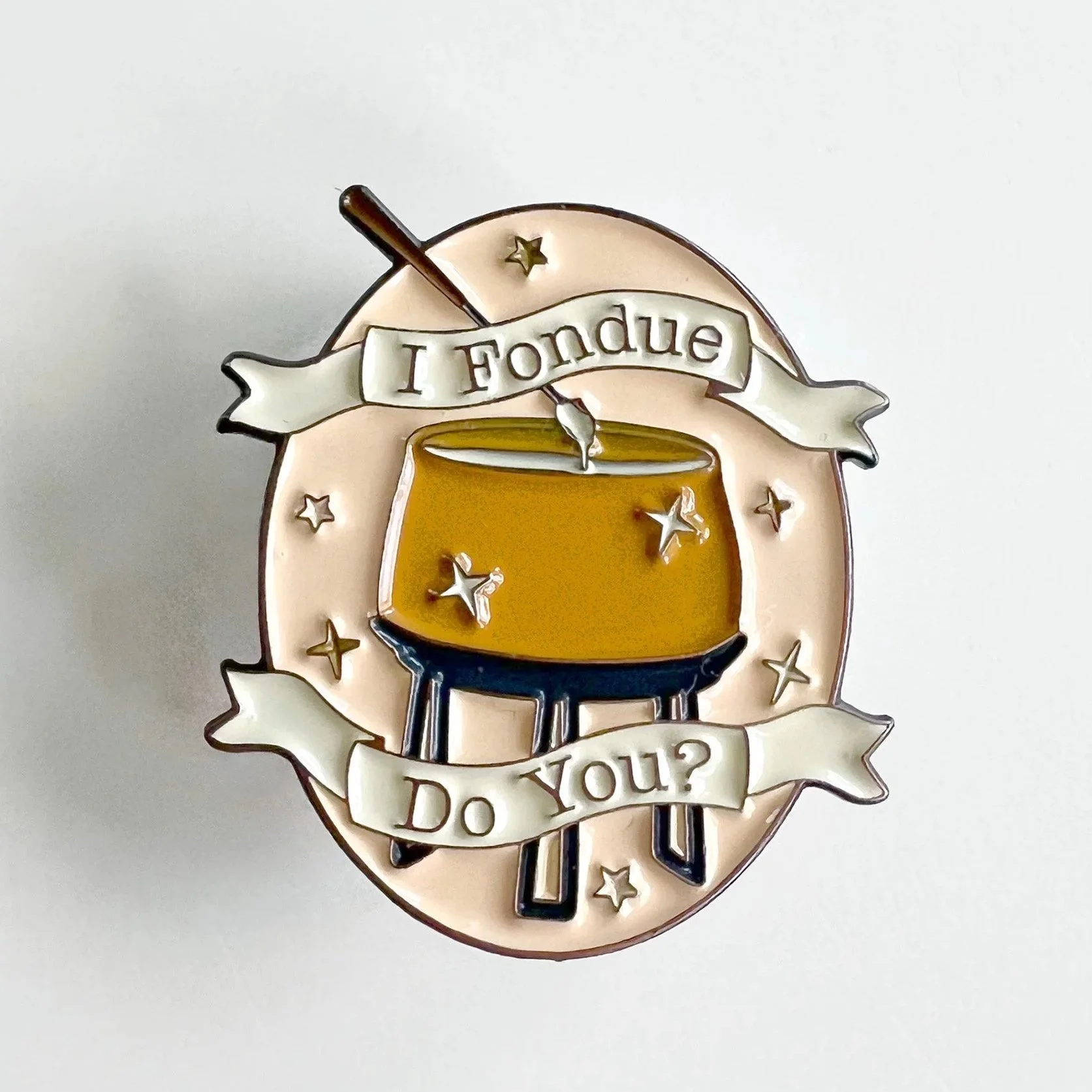Fondue Themed enamel Pin