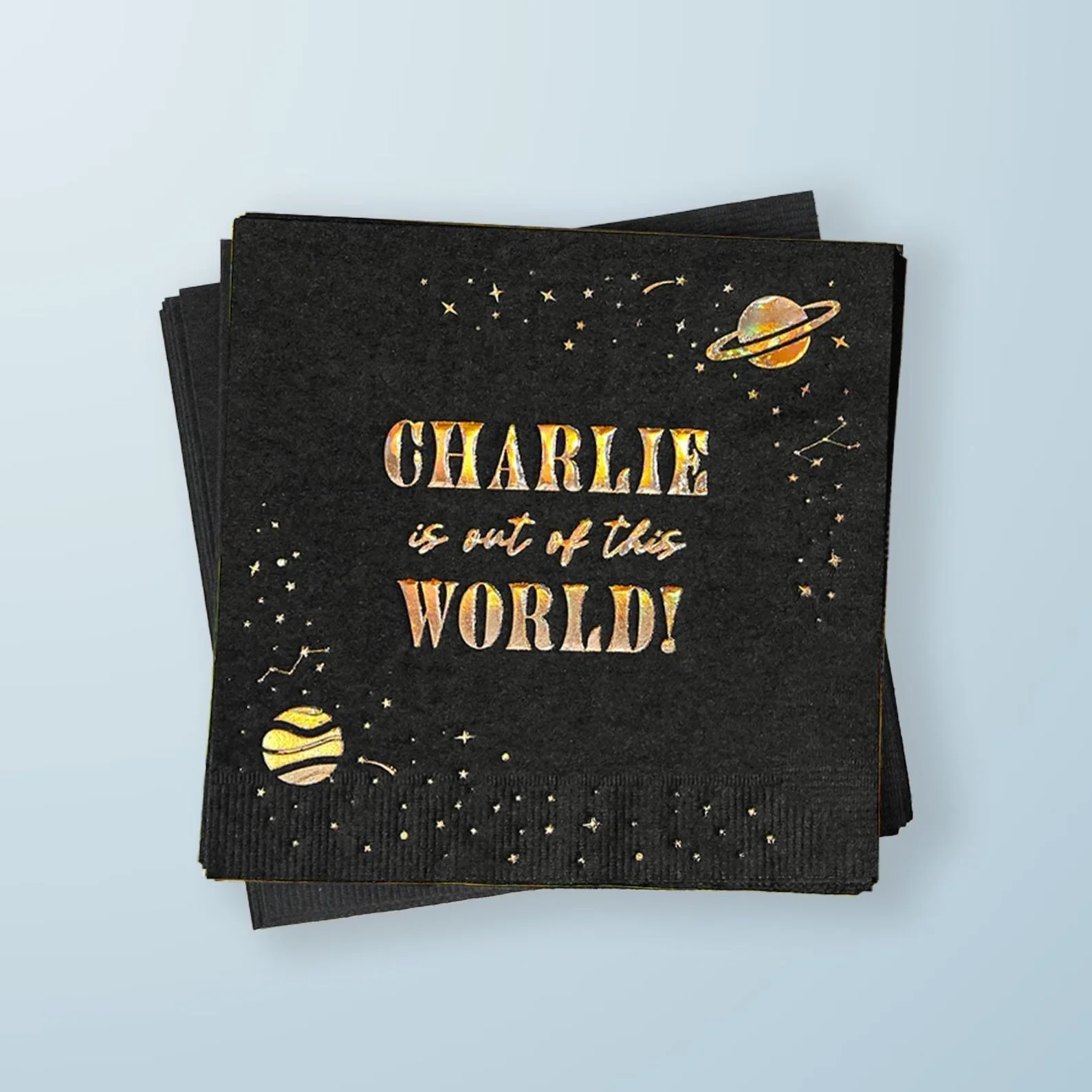Galaxy Space themed party napkins