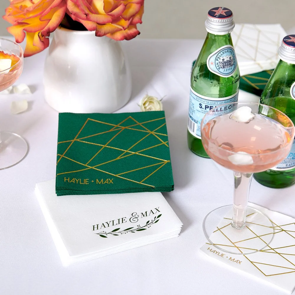 geometric pattern napkins