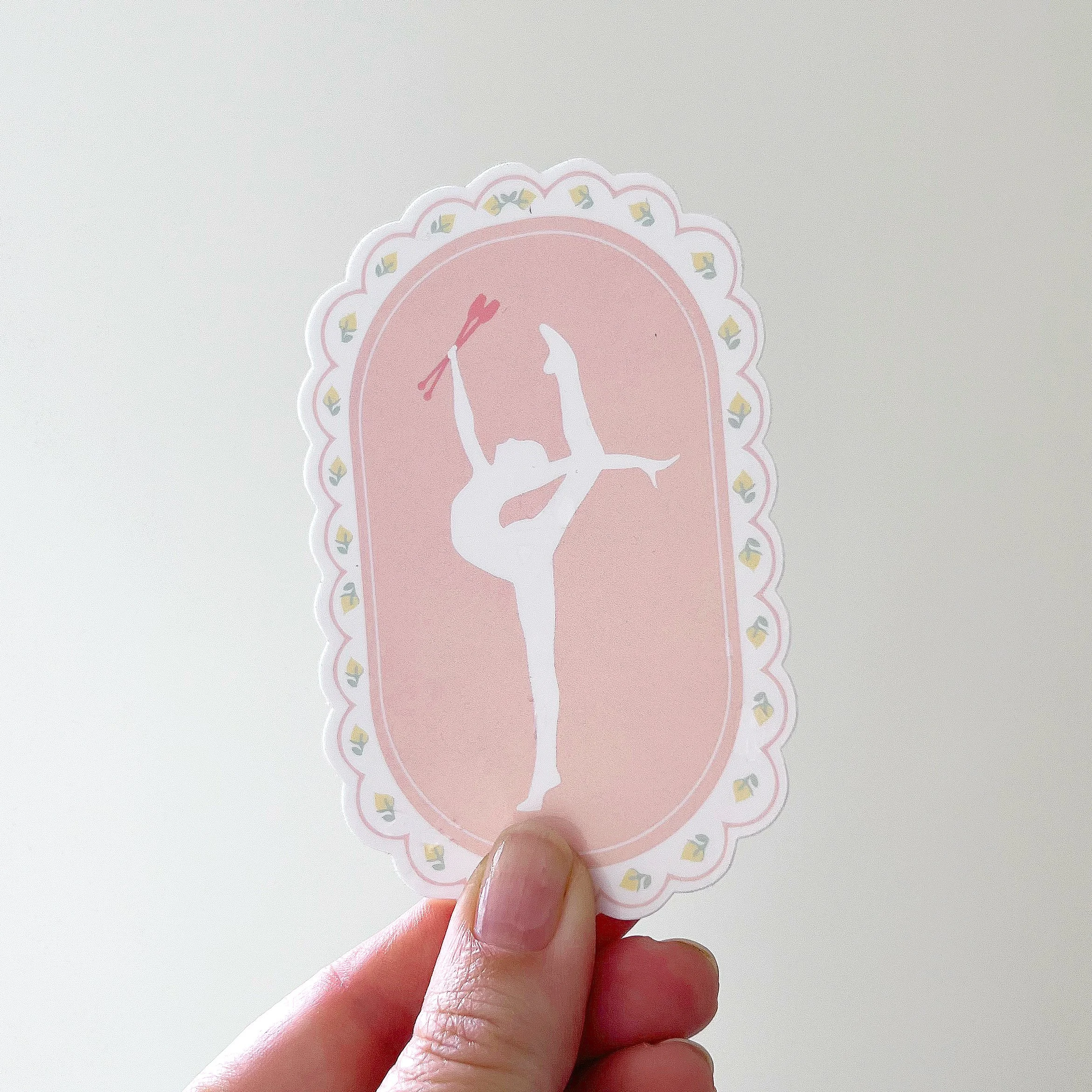 Rhythmic Gymnastics themed vinyl sticker