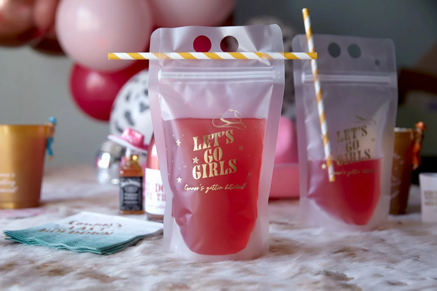 Let's go girls drink pouch