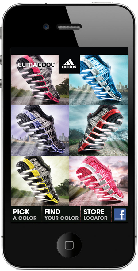 Utilizing iOS, we designed an experience so the user could enjoy a 360 degree view of the shoe.