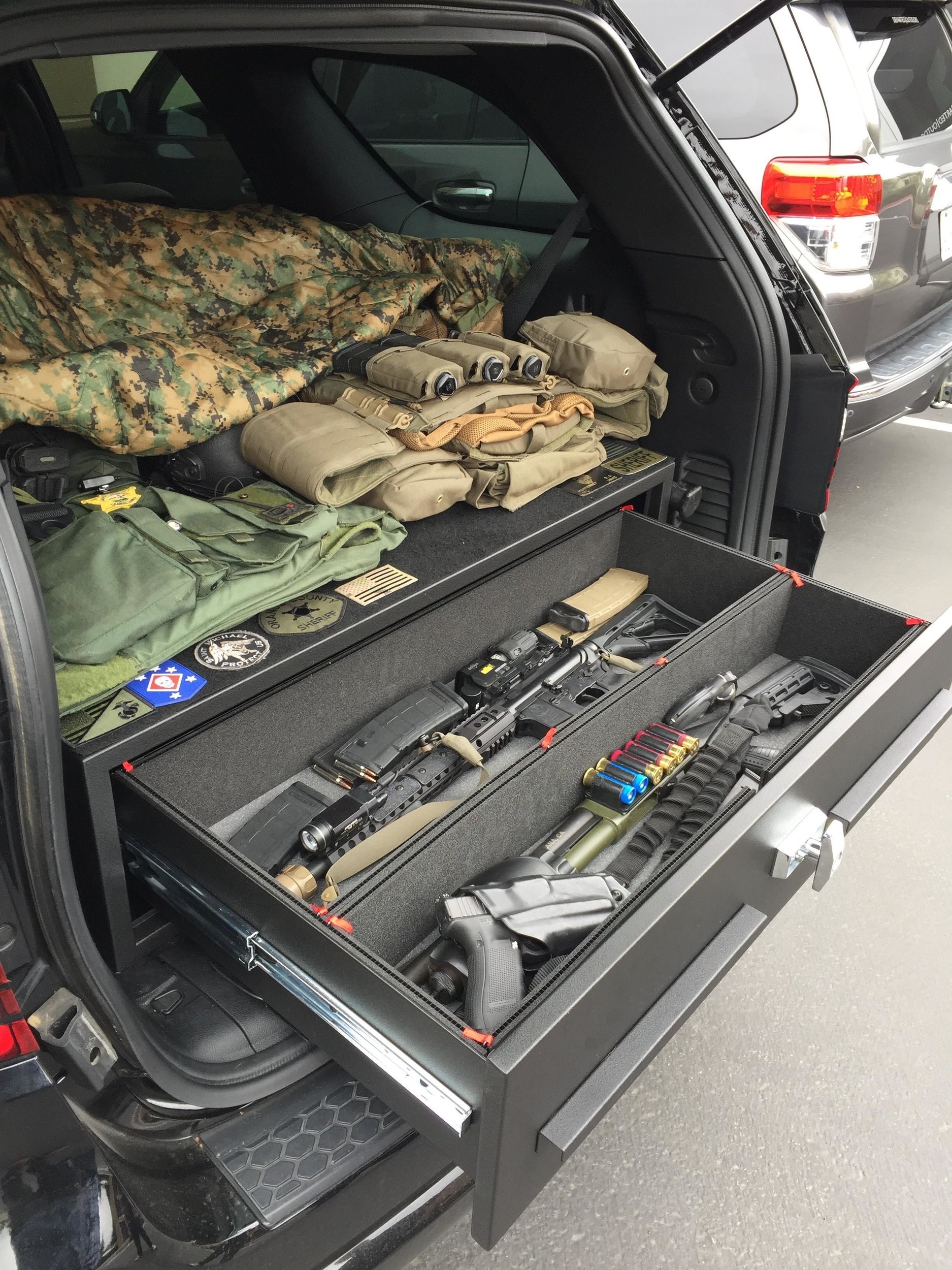 Vehicle Gun Storage - Vehicle Gun Safe - Car Gun Safe - Dodge Durango 