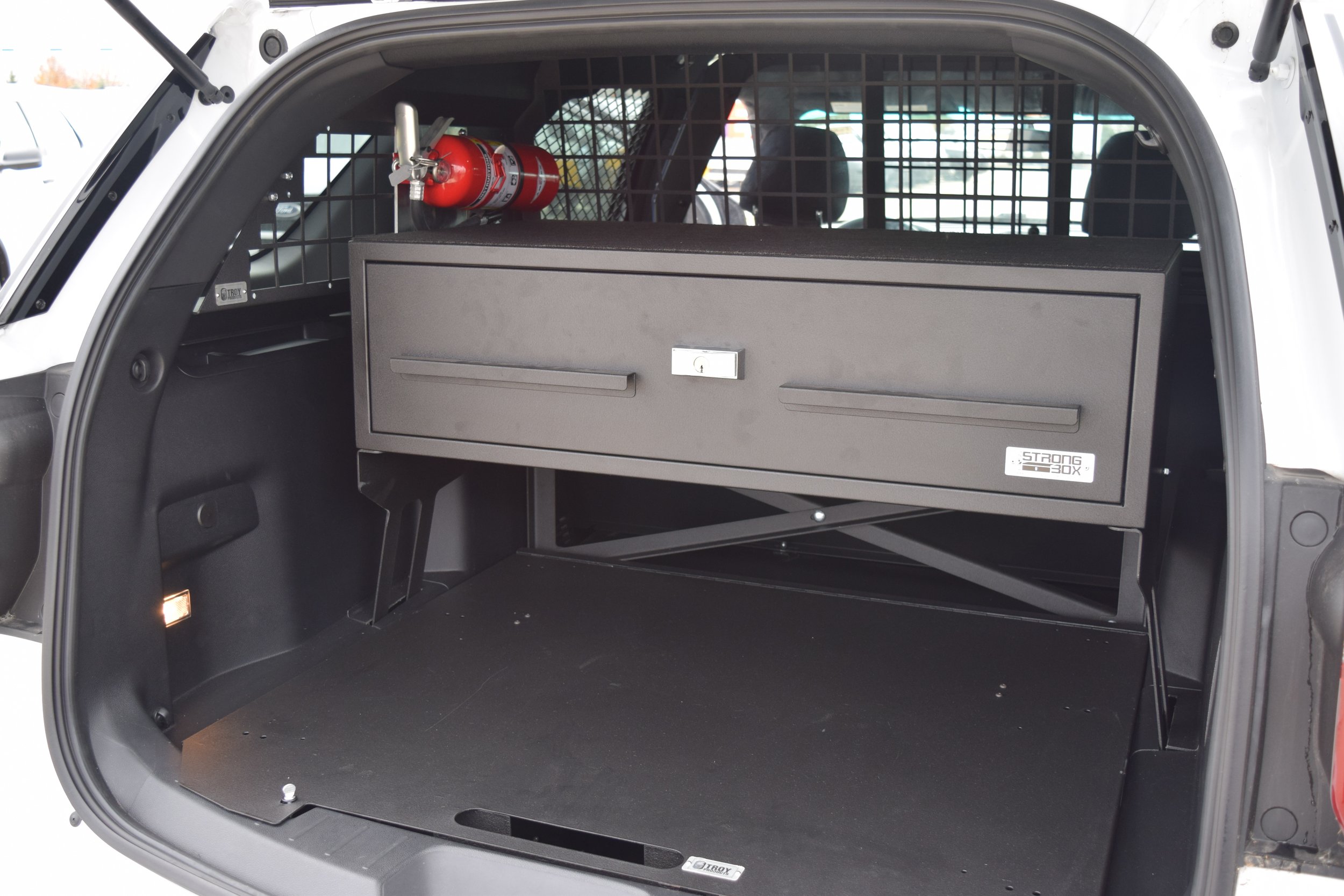 Ford explorer rear storage closed view