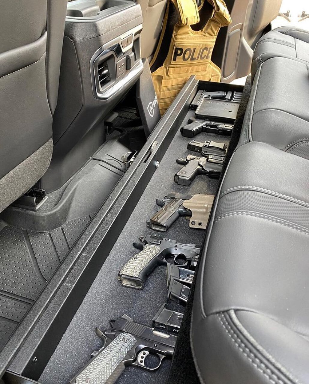 Got @mvtacticalfirearmstraining dialed with our underseat drawer.  Check them out if you&rsquo;re in the SoCal area and looking for firearms training.  #MadeInAmerica #BuiltToSecure