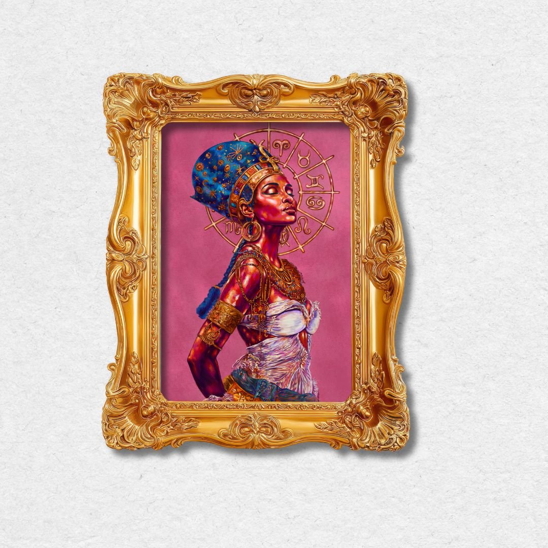 Queen Nefertiti Radiance Art Print