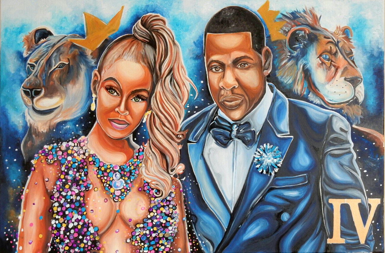 Roman Numeral IV Beyonce and Jay inspired Art.jpg