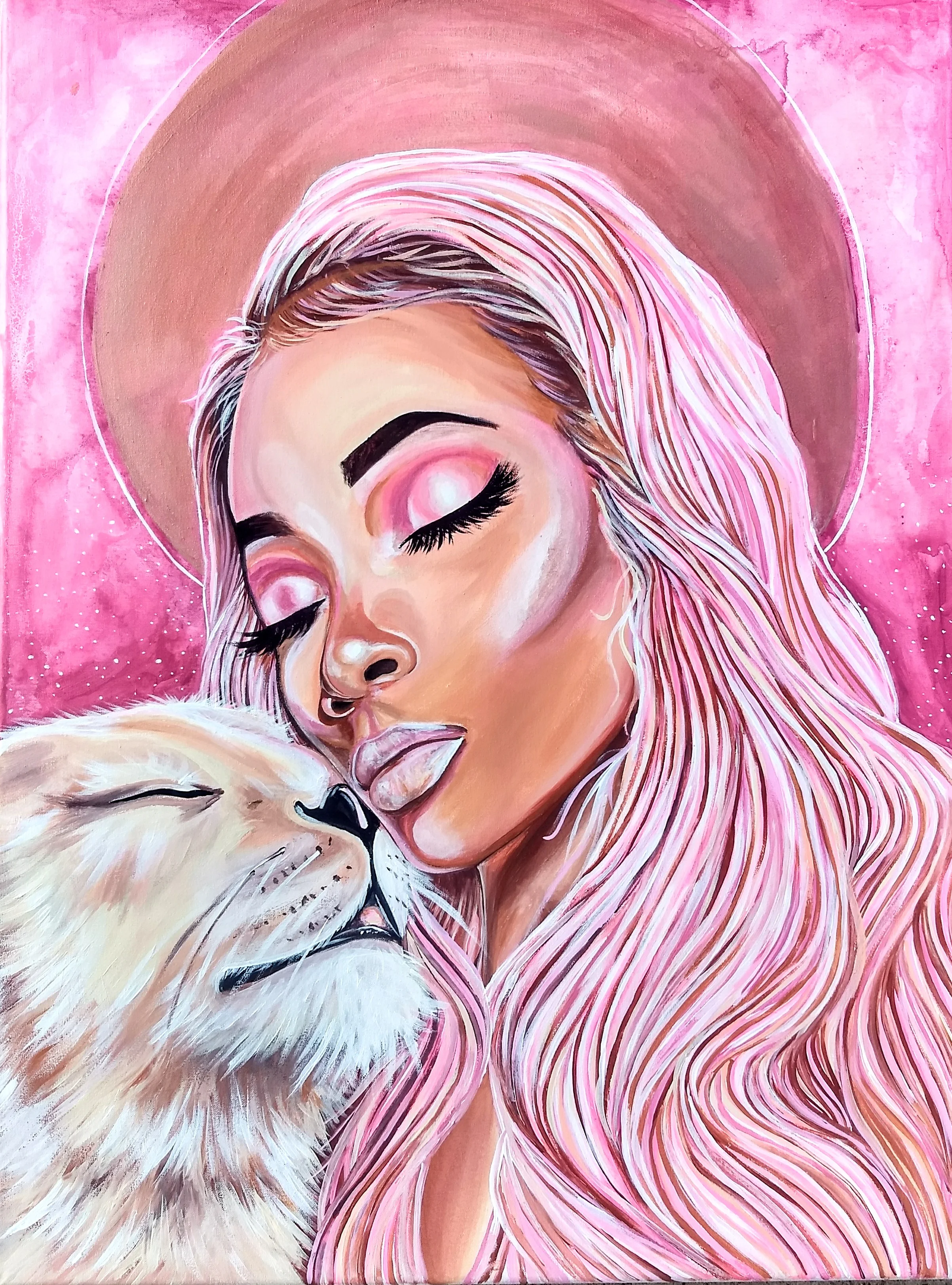 Wild Woman Poetically Illustrated Pink Art Destiney Powell.jpg