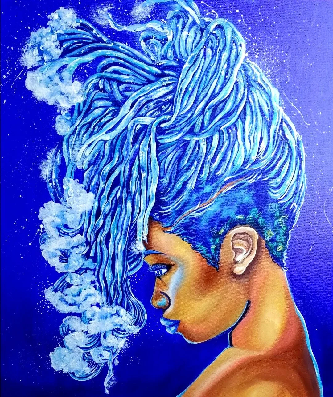 OfWaterpoeticallyillustratedartbydestineypowellwomenarewaterpainting