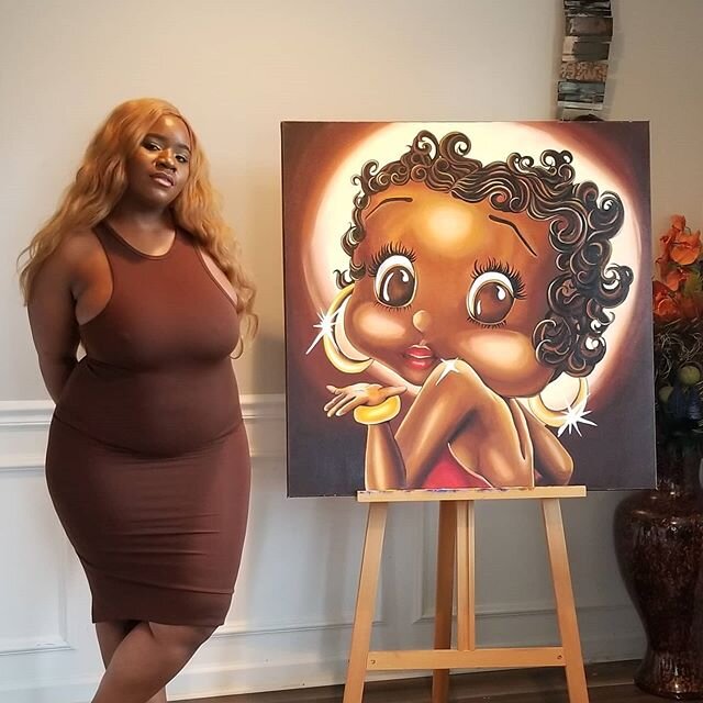Drop 🖤🖤🖤 if  you knew that Betty Boop was a talented Black Woman?
.
.
.
The Original Ms. Boop sold this month and I couldn't be more pleased with the collectors home shes going to! I have no regrets in letting her go! .
.
.
In honor of #BlackHisto