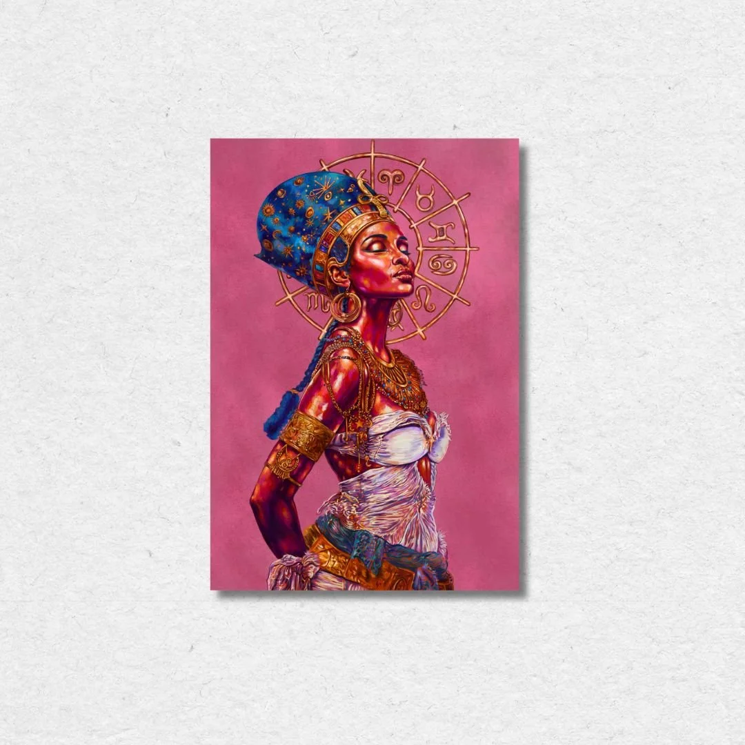 NefertitiPaintingBlackArtbyDestineyPowell (1).JPEG