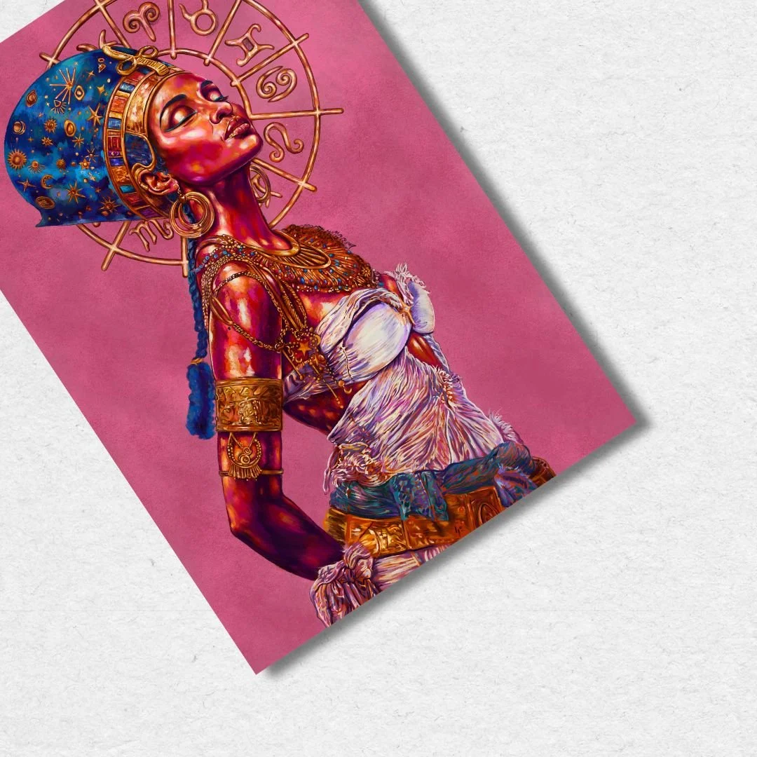 NefertitiPaintingBlackArtbyDestineyPowell (2).JPEG