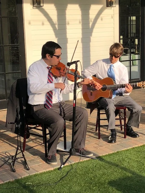  Performing at the  Merrimon-Wynne House  in Raleigh, NC for a wedding ceremony with violinist,  David Binanay , April 2018. 