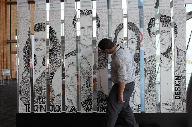  And an on-site typography artist turned our TED quotes into a piece of art.   