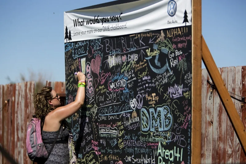 A wall for fans to leave their mark.