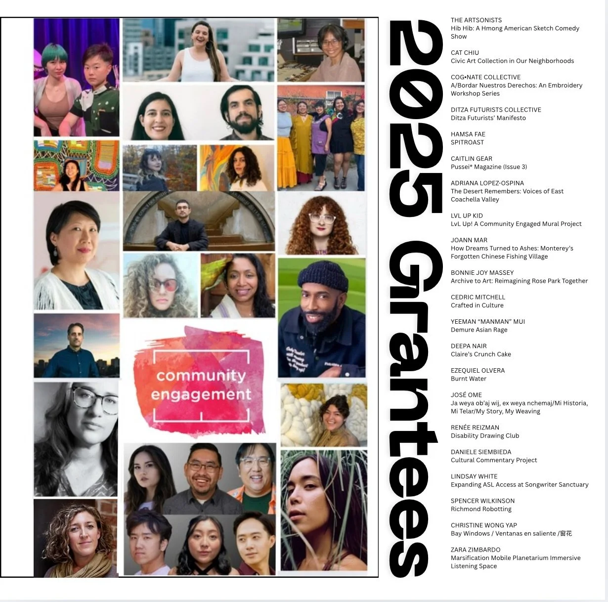 Congratulations to our Fall 2025 Grantees!
We&rsquo;re celebrating a new season of artists who are daring, dreaming, and changing their communities through creative work.
If you&rsquo;re an artist or creative looking to bring your vision into the wor
