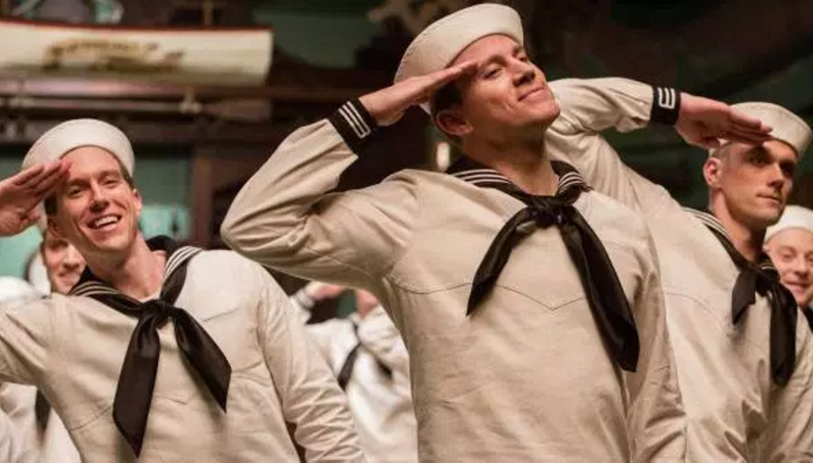 An audience member squealed at the sight of Channing Tatum in a sailor's uniform.