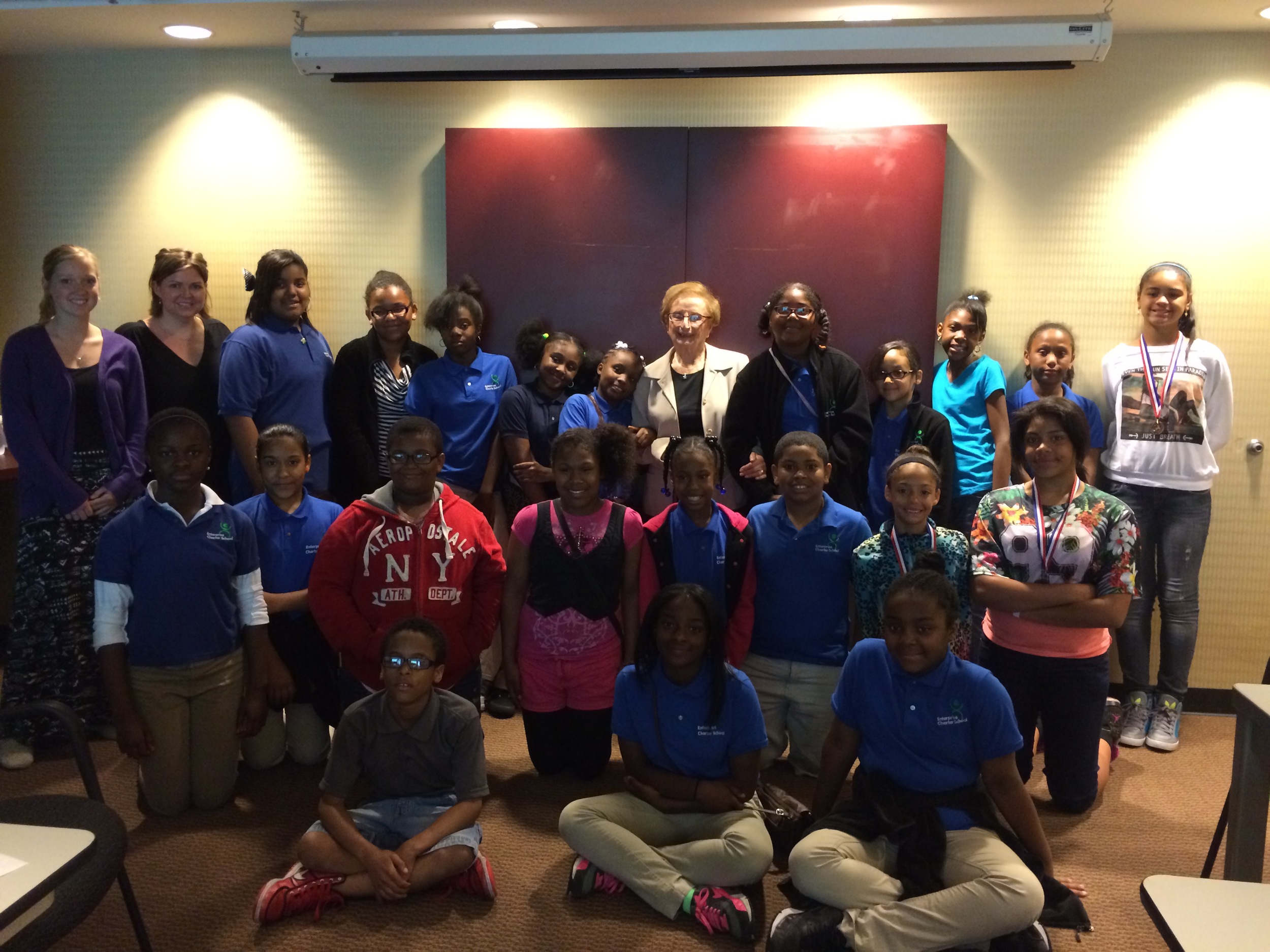 Renee Joffe at Grade 5 Enterprise Charter School.jpg