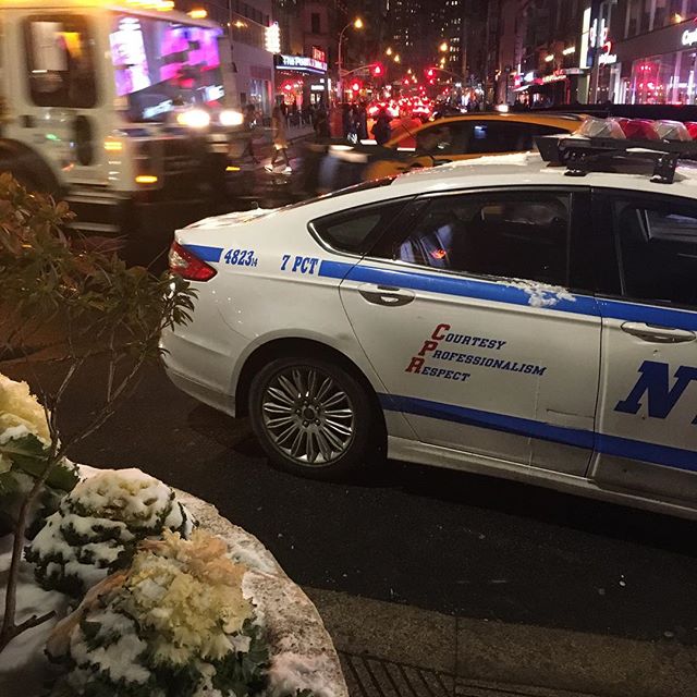 Really @nypd (7th Precinct) Not the best place to park this squad car directly in the curb cut that #disabled people like myself need to get on and off the sidewalk. I mean come on your guys are the cops I&rsquo;ve seen you park almost anywhere you p