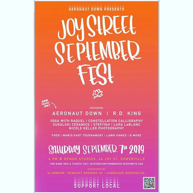 3 more days!! 🔥 Ticket link in bio!! #handlettering #somervillema #local