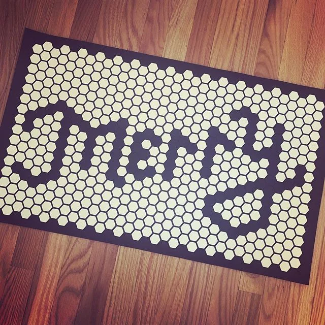Kicking off the holiday season courtesy of the creative geniuses at @letterfolk ! #tilemat