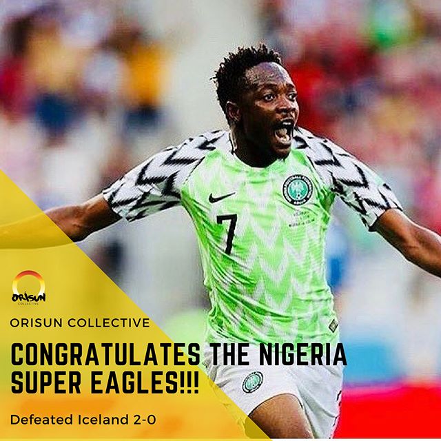 We did it!! #NaijaPride 🇳🇬🇳🇬🇳🇬 @ng_supereagles #Nigeria #SuperEagles #NaijaNoDeyCarryLast