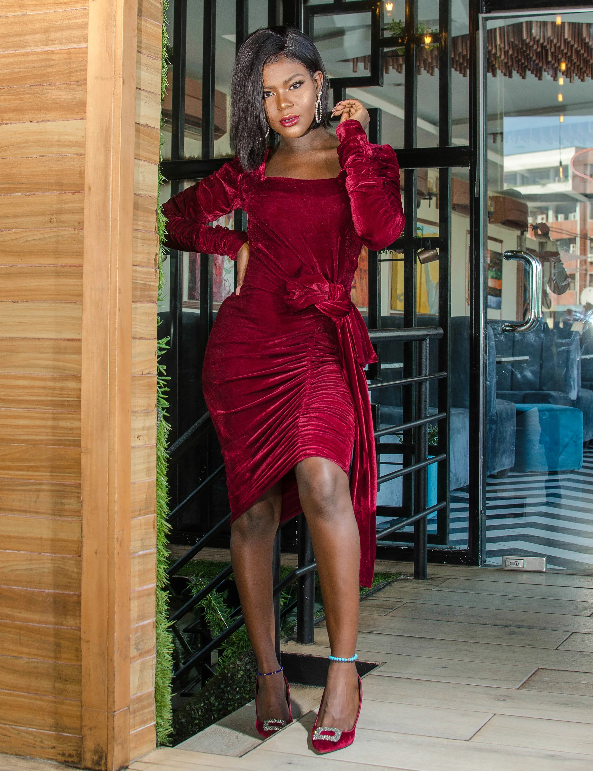 burgundy ruched dress.jpg