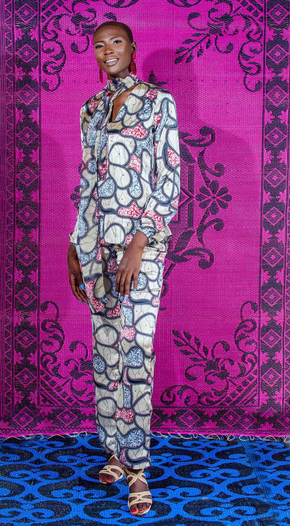 Ankara slik satin print pant and top9437.jpg